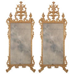 Pair of Gilt Italian Neoclassical Mirrors