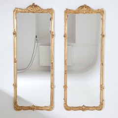 Pair of Gilt Rococo-Style Wall Mirrors, 19th-20th Century