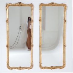 Pair of Gilt Rococo-Style Wall Mirrors, 19th-20th Century