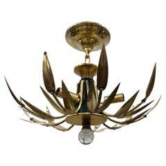 Pair of Gilt Sunburst Light Fixtures, Sold Individually