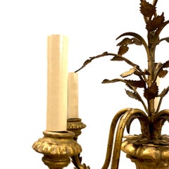 Satz von 4 Giltwood-Kronleuchtern:: einzeln erhältlich