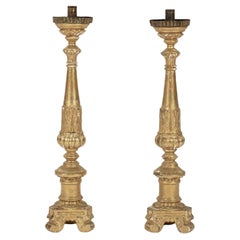 Pair of Giltwood Altarsticks