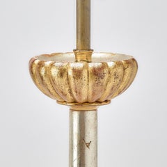 Pair of Giltwood and silvered Japanese Altar Lamps