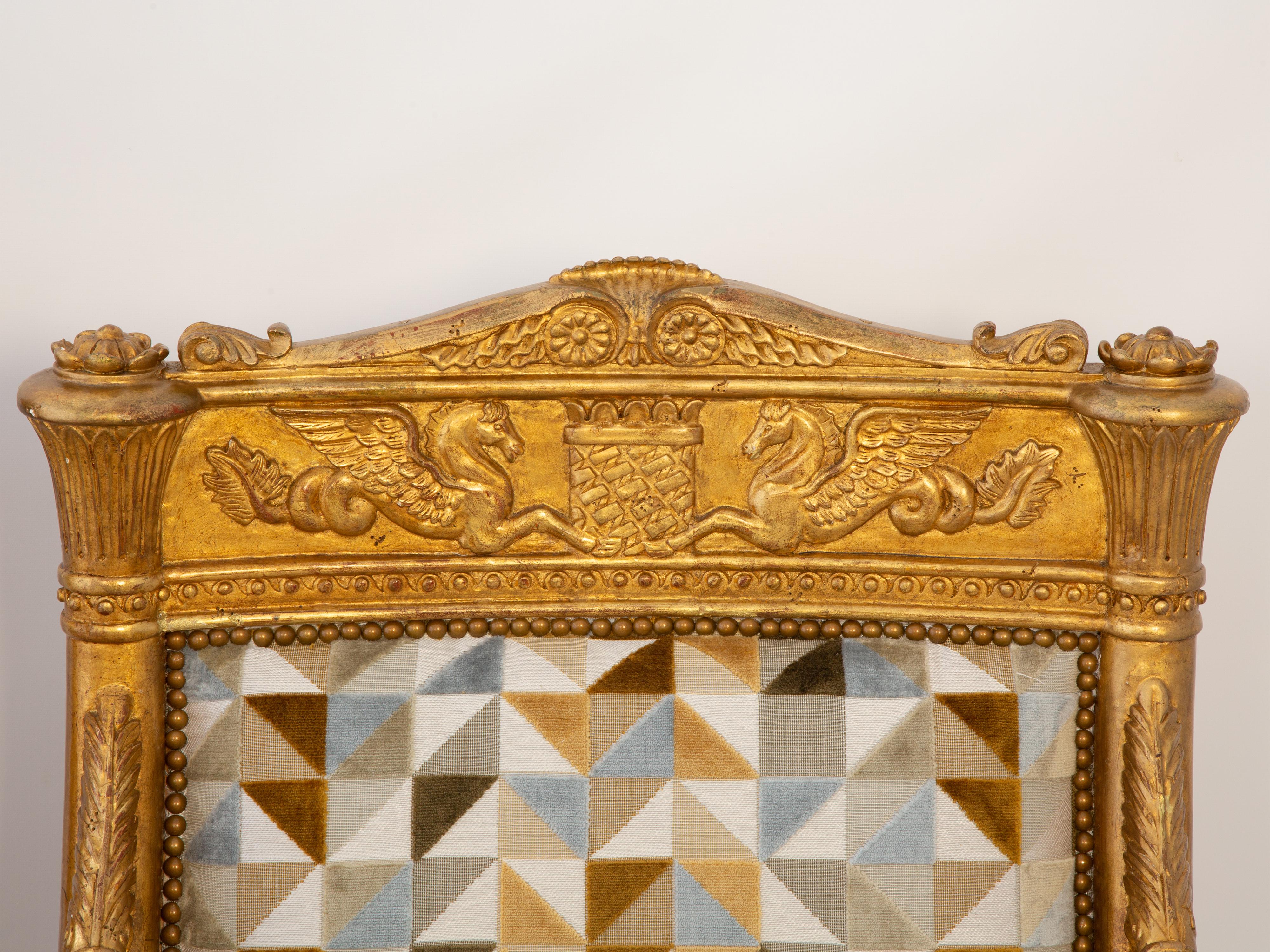 XIXe siècle Paire de fauteuils baroques en bois doré en vente