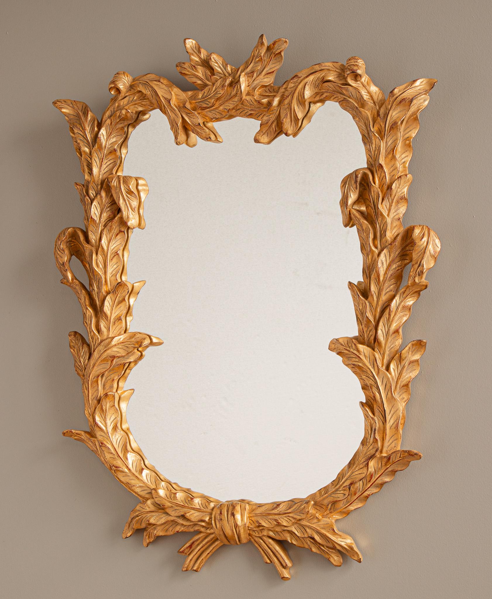 British Pair of Giltwood George the third Style Mirror Made by La Maison London For Sale