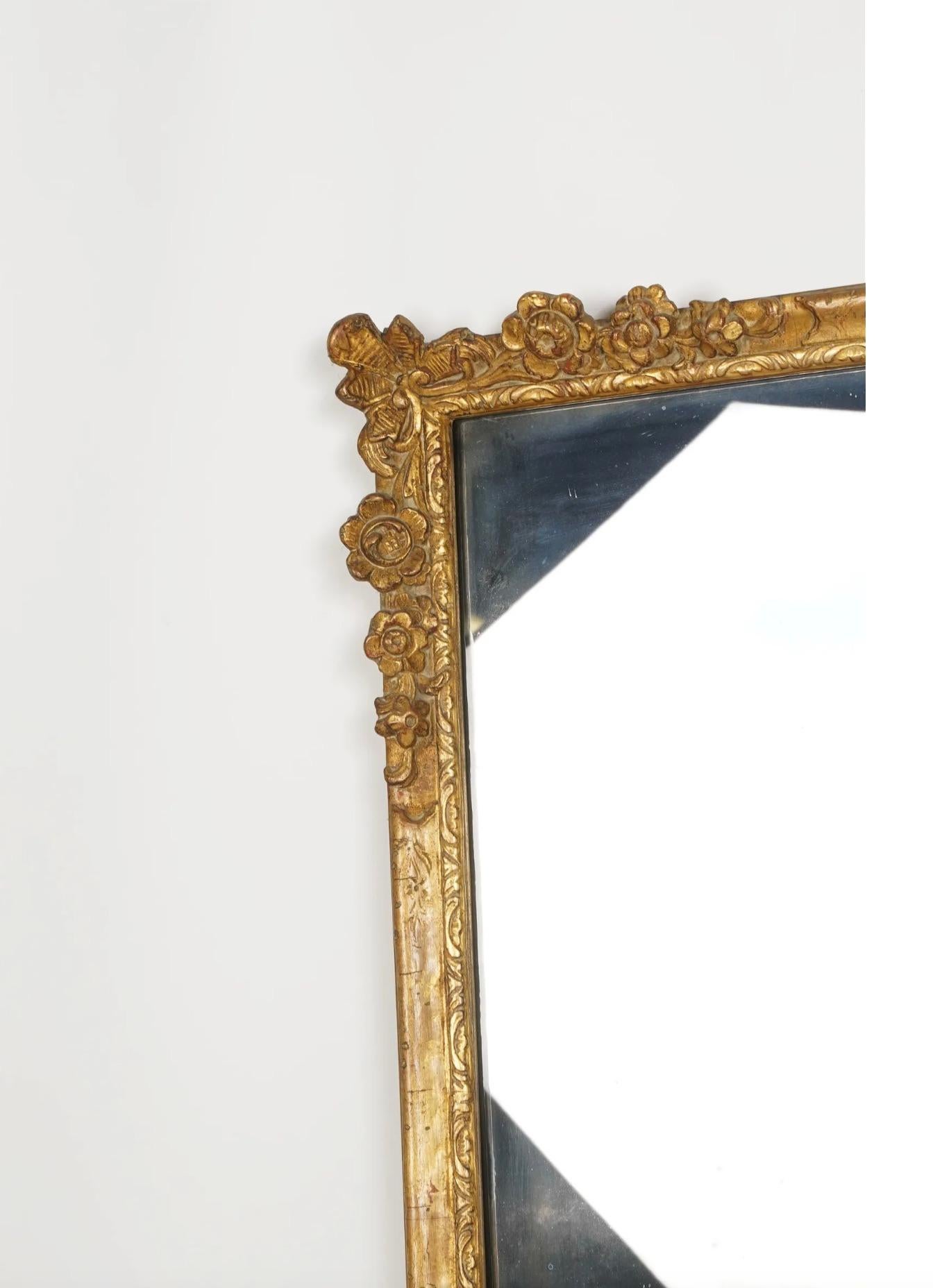 Pair of Giltwood Pier Mirrors In Fair Condition In Dallas, TX