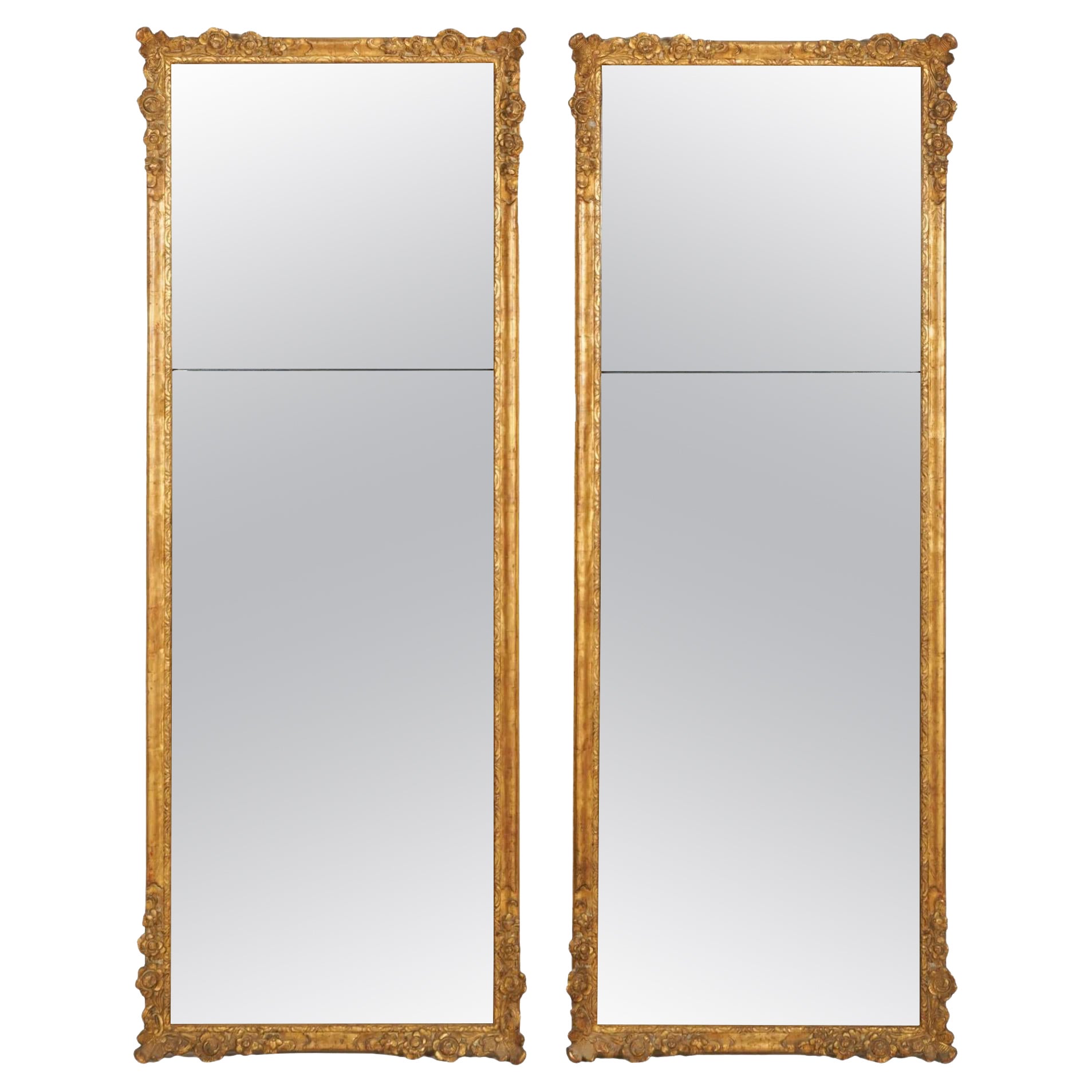 Pair of Giltwood Pier Mirrors