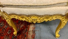 Paar Hocker aus Vergoldungsholz