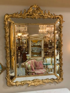 Pair of giltwood wall mirrors