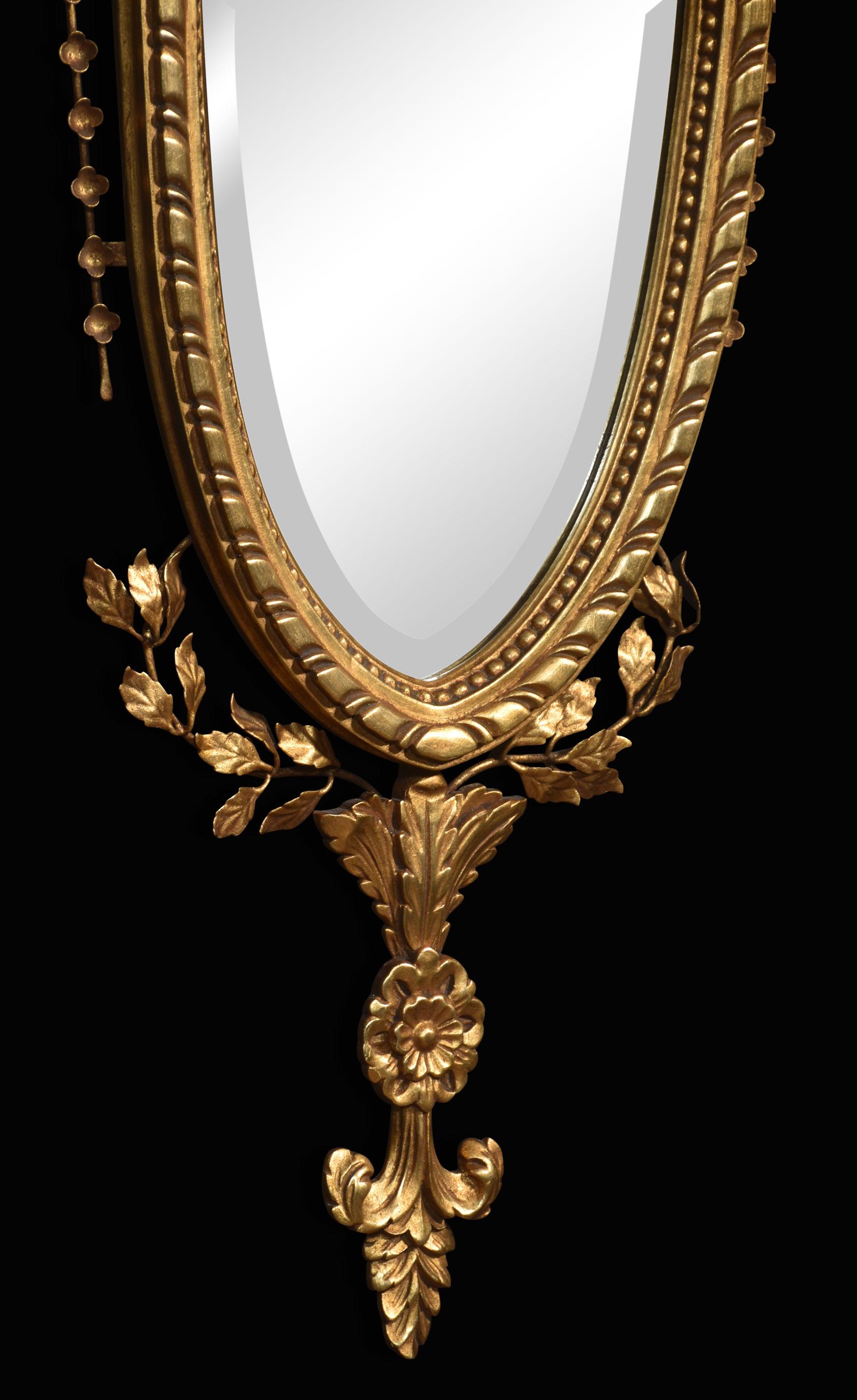 Pair of giltwood wall mirrors In Good Condition For Sale In Cheshire, GB
