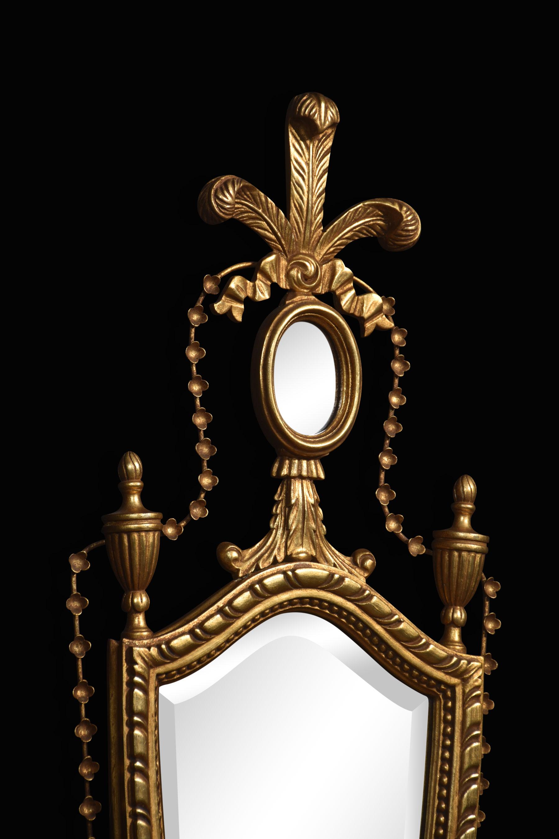 20th Century Pair of giltwood wall mirrors For Sale