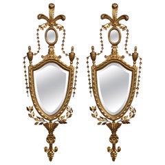 Pair of giltwood wall mirrors