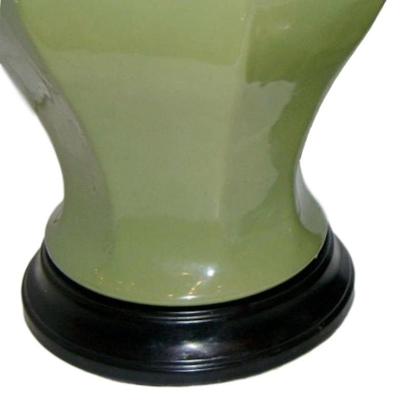 Paar Ginger Jar Porzellanlampen im Angebot 1