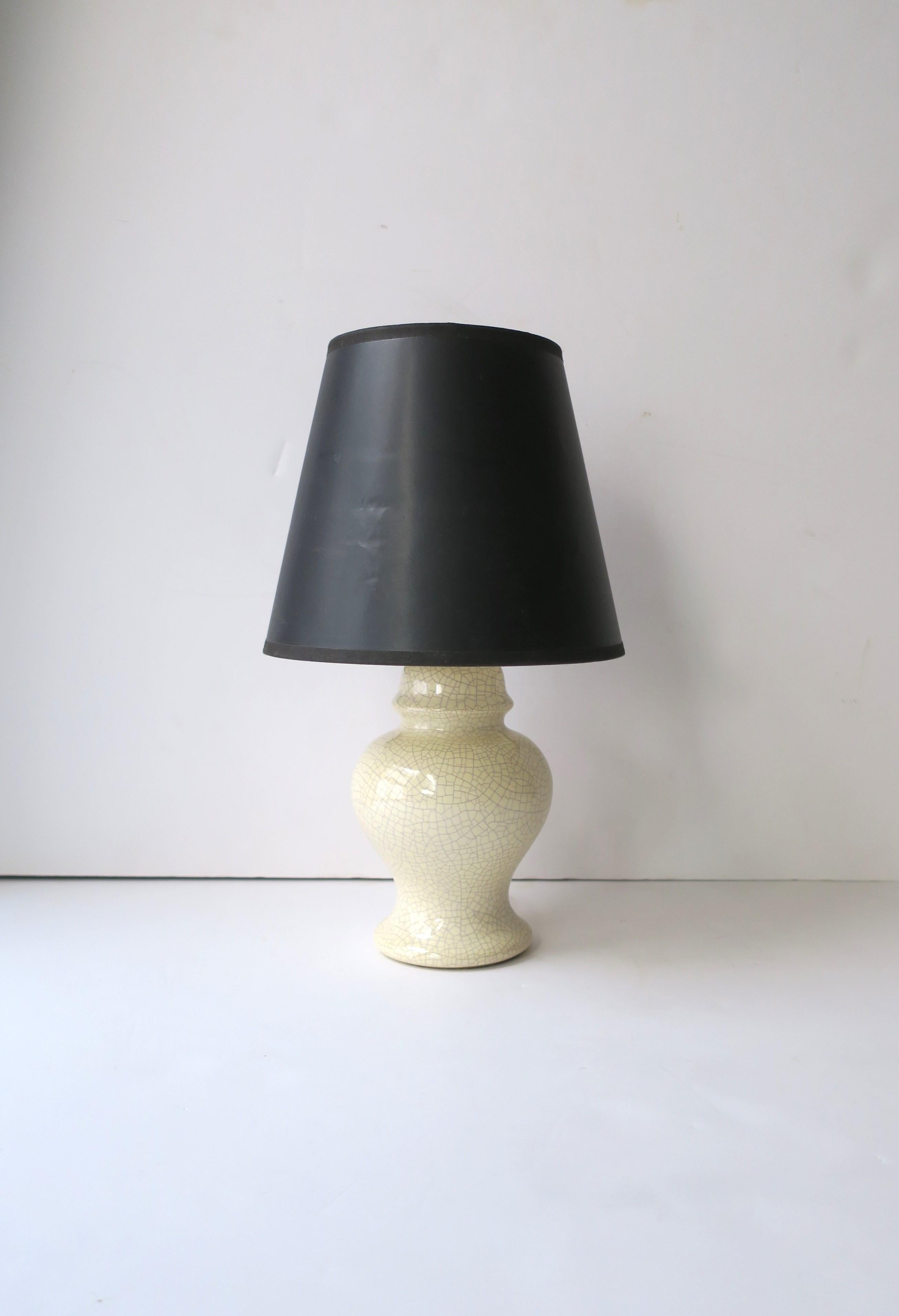 Glazed Pair of Ginger Jar Table Lamps, Small