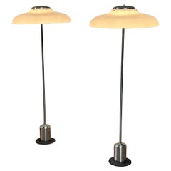 Coppia di lampade da terra Gino Sarfatti 1005b for Arteluce, 1963
