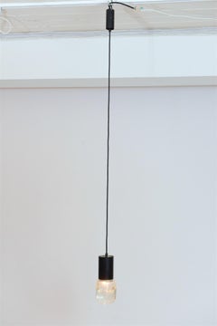 Pair of Gino Sarfatti Murano Pendant Lights, circa 1960