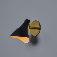 Pair of Gino Sarfatti Model #10 Sconces in Black for Arteluce