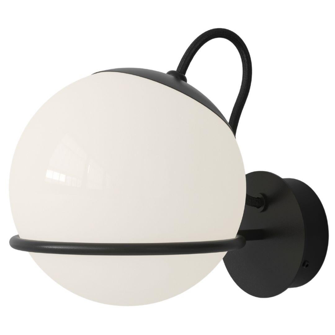 Pareja de apliques Gino Sarfatti Modelo 237/1 en negro para Astep Acero en venta