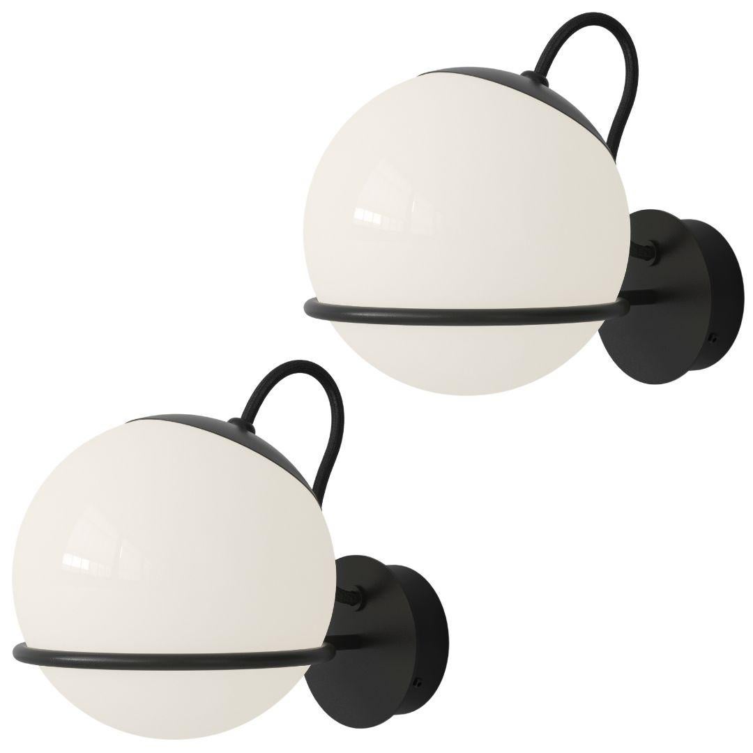 Pair of Gino Sarfatti Model 237/1 Wall Lamps in Champagne for Astep For Sale 4