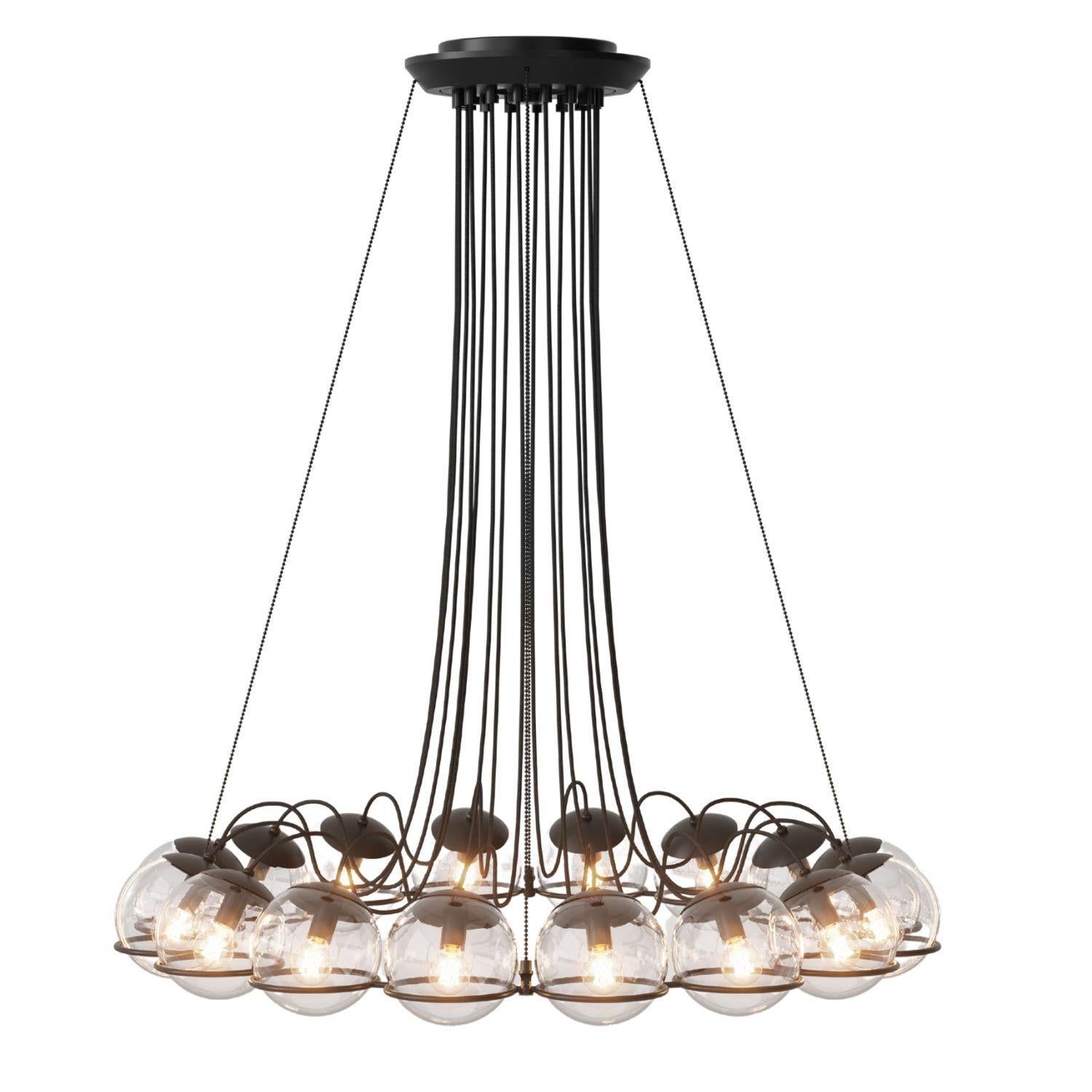 Paire d'appliques Gino Sarfatti Model 237/1 en verre clair et noir pour Astep en vente 10