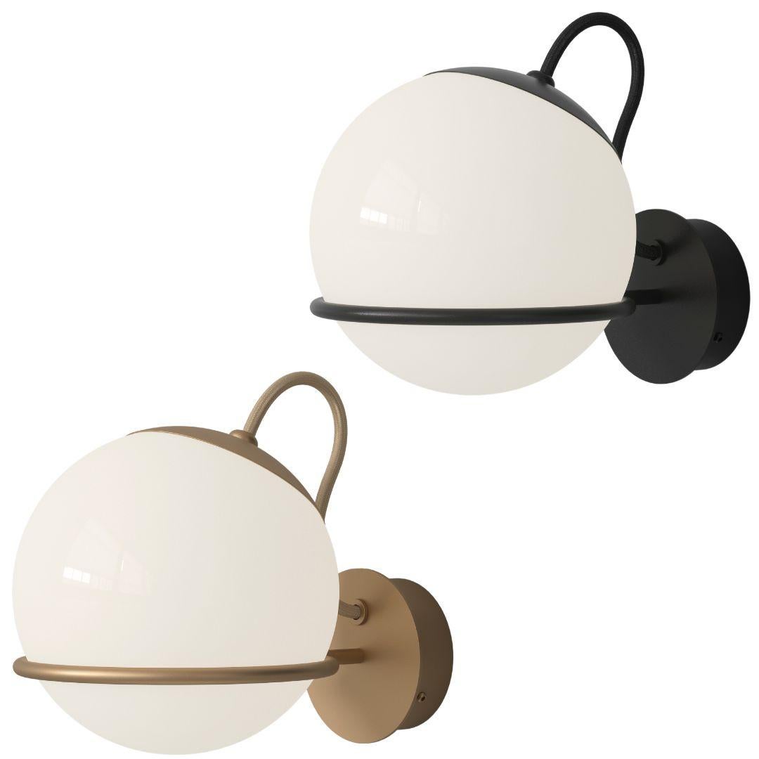 Pair of Gino Sarfatti Model 238/1 Wall Lamps in Black for Astep In New Condition For Sale In Glendale, CA