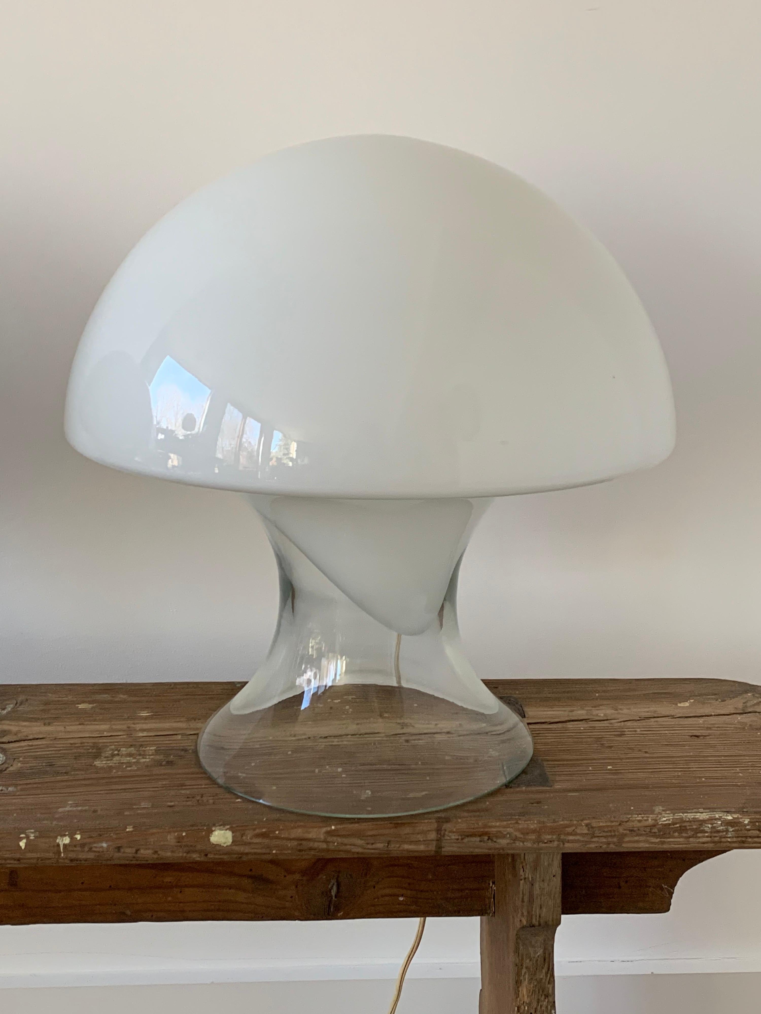 Mid-20th Century Pair of Gino Vistosi Murano Glass Table Lamps