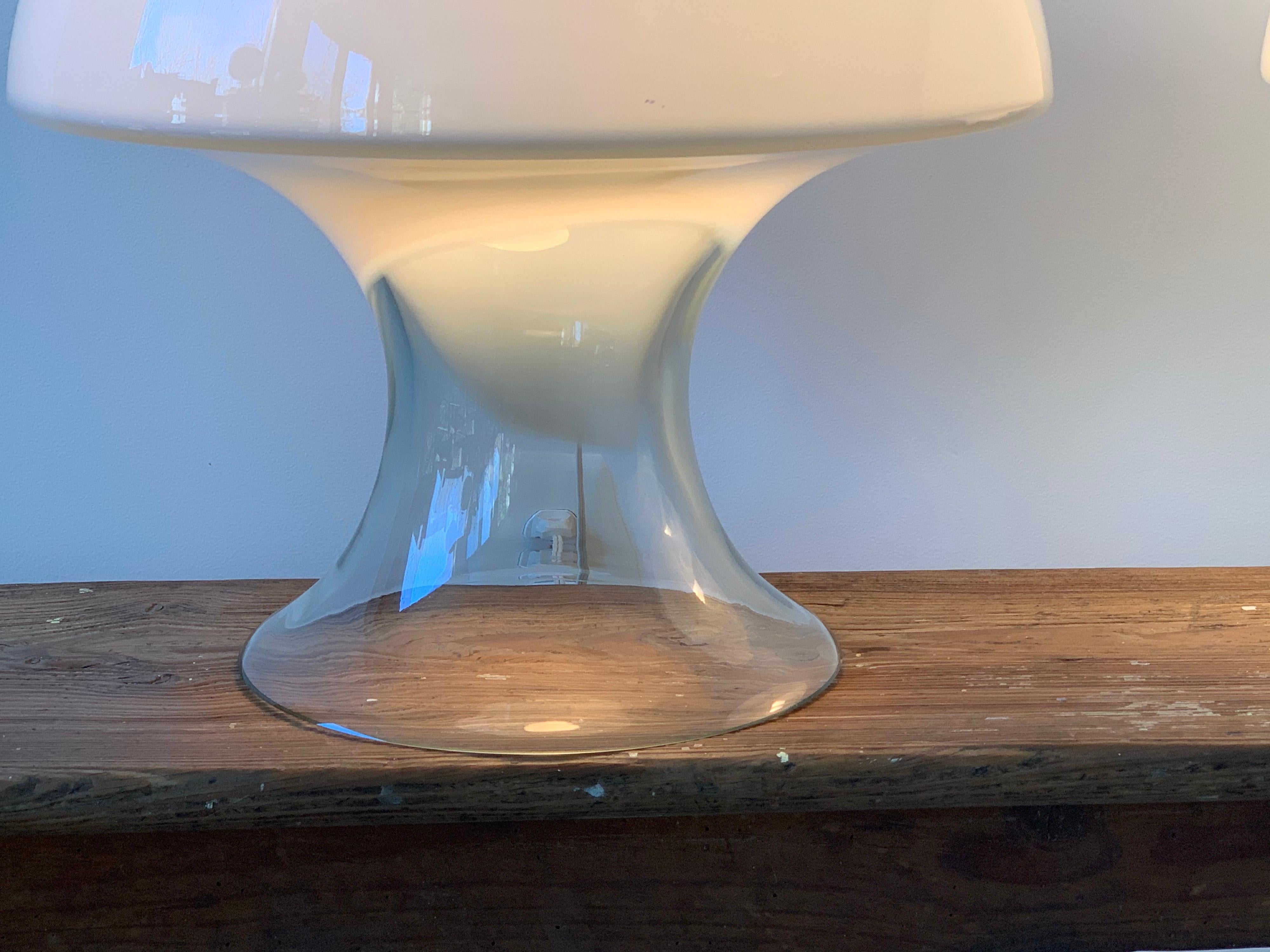 Pair of Gino Vistosi Murano Glass Table Lamps 2