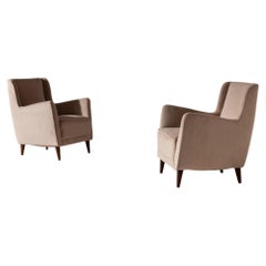 Pair of Gio Ponti Armchairs for Cassina, Conte Grande Liner, 1949