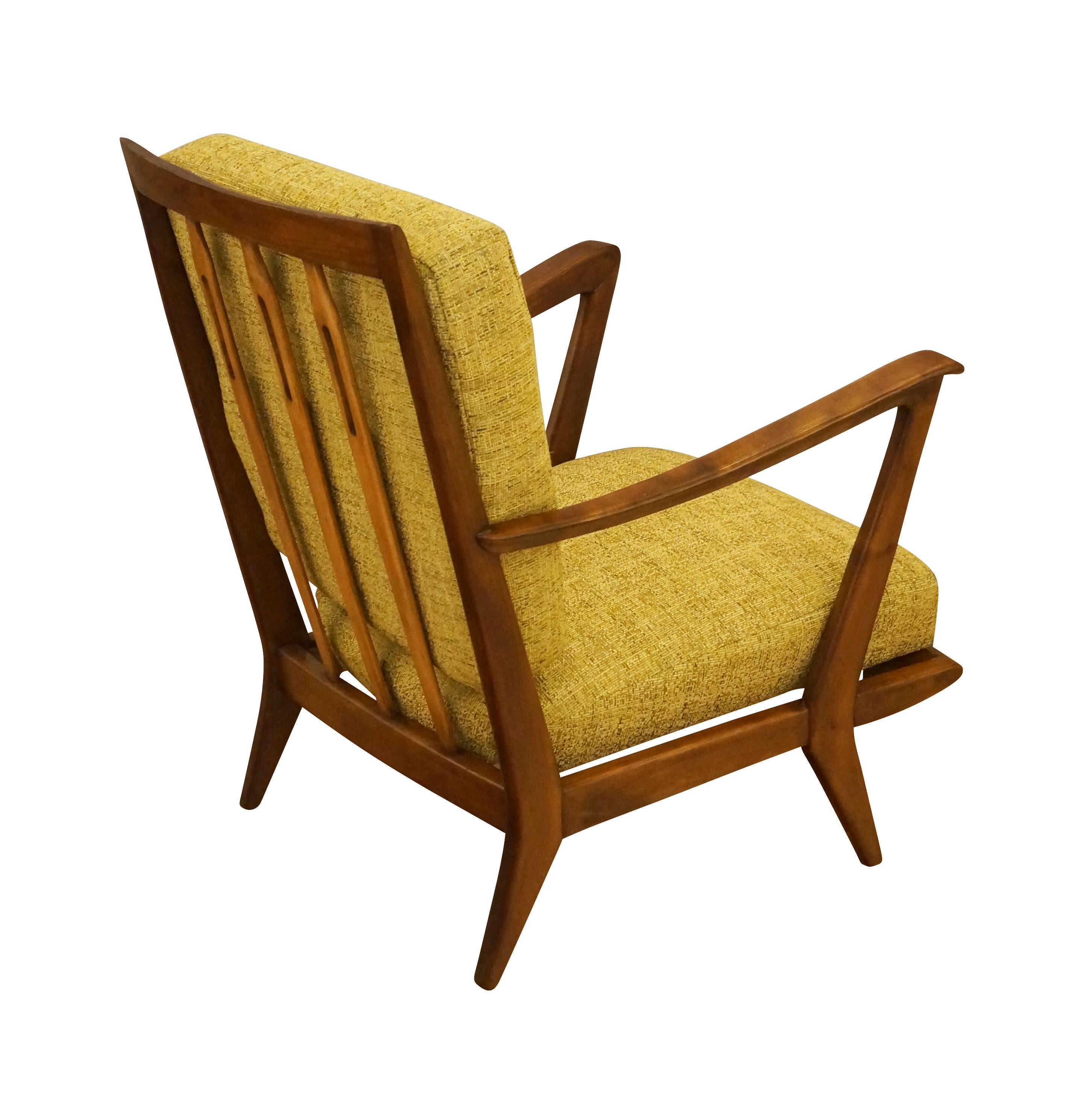 Paire de fauteuils Gio Ponti pour Cassina, modèle 516 Bon état - En vente à New York, NY