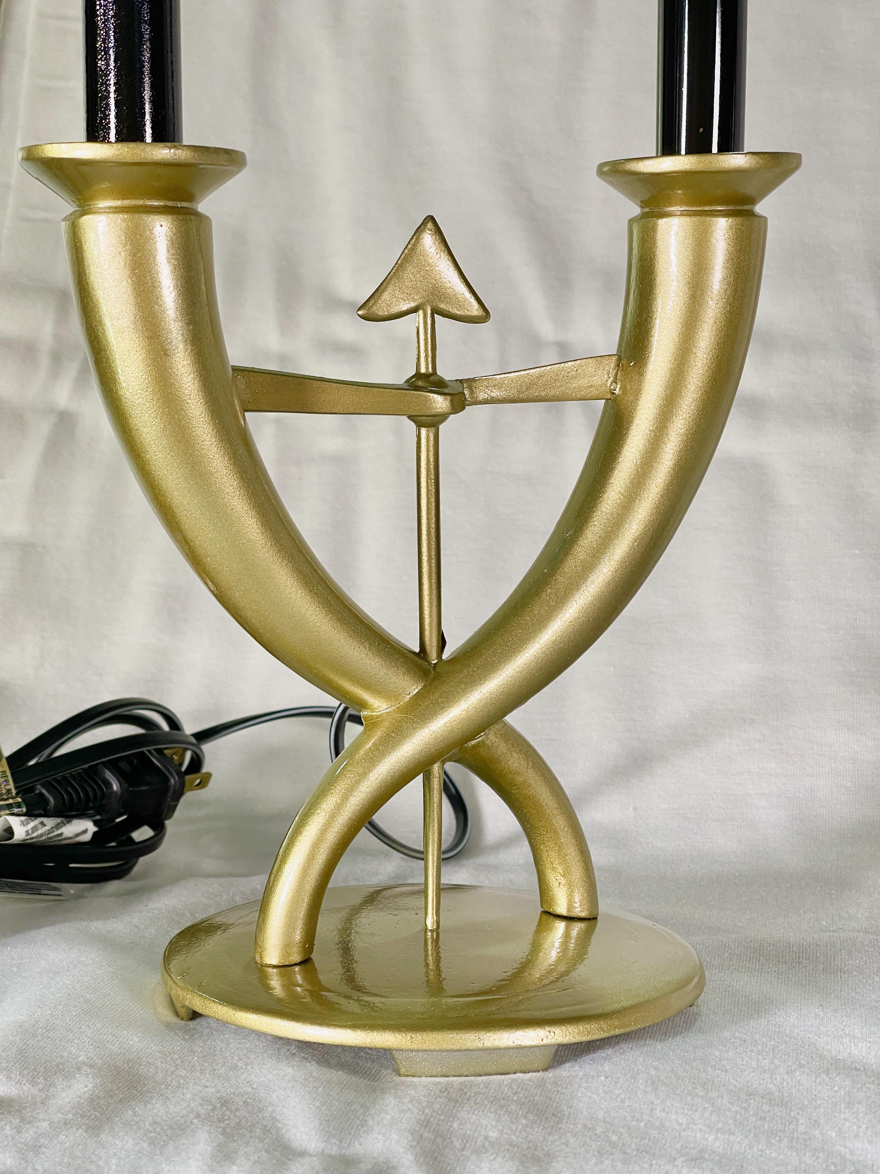 Pair of Gio Ponti Candelabra Fleche Lamps For Sale 2