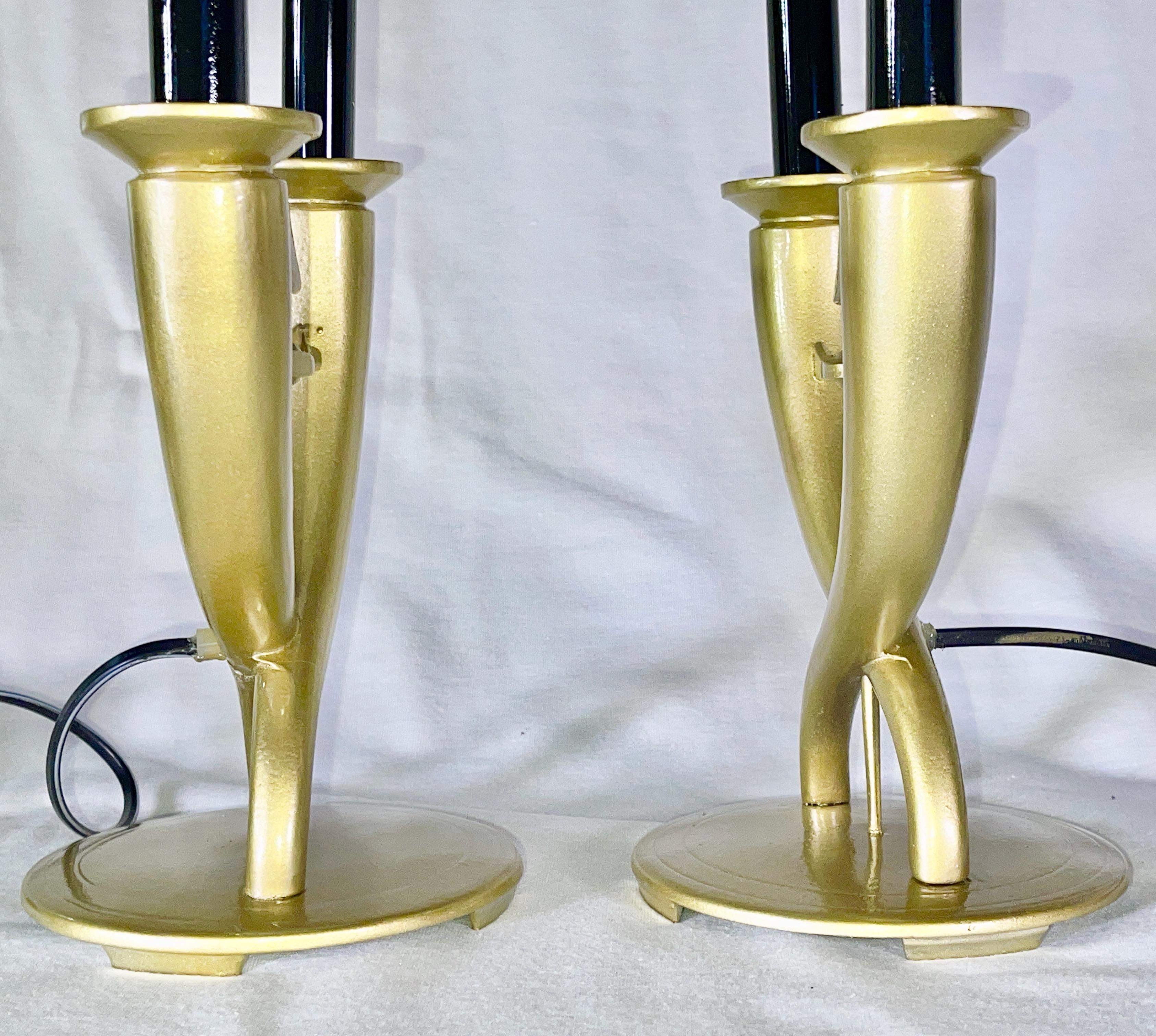 Pair of Gio Ponti Candelabra Fleche Lamps For Sale 7