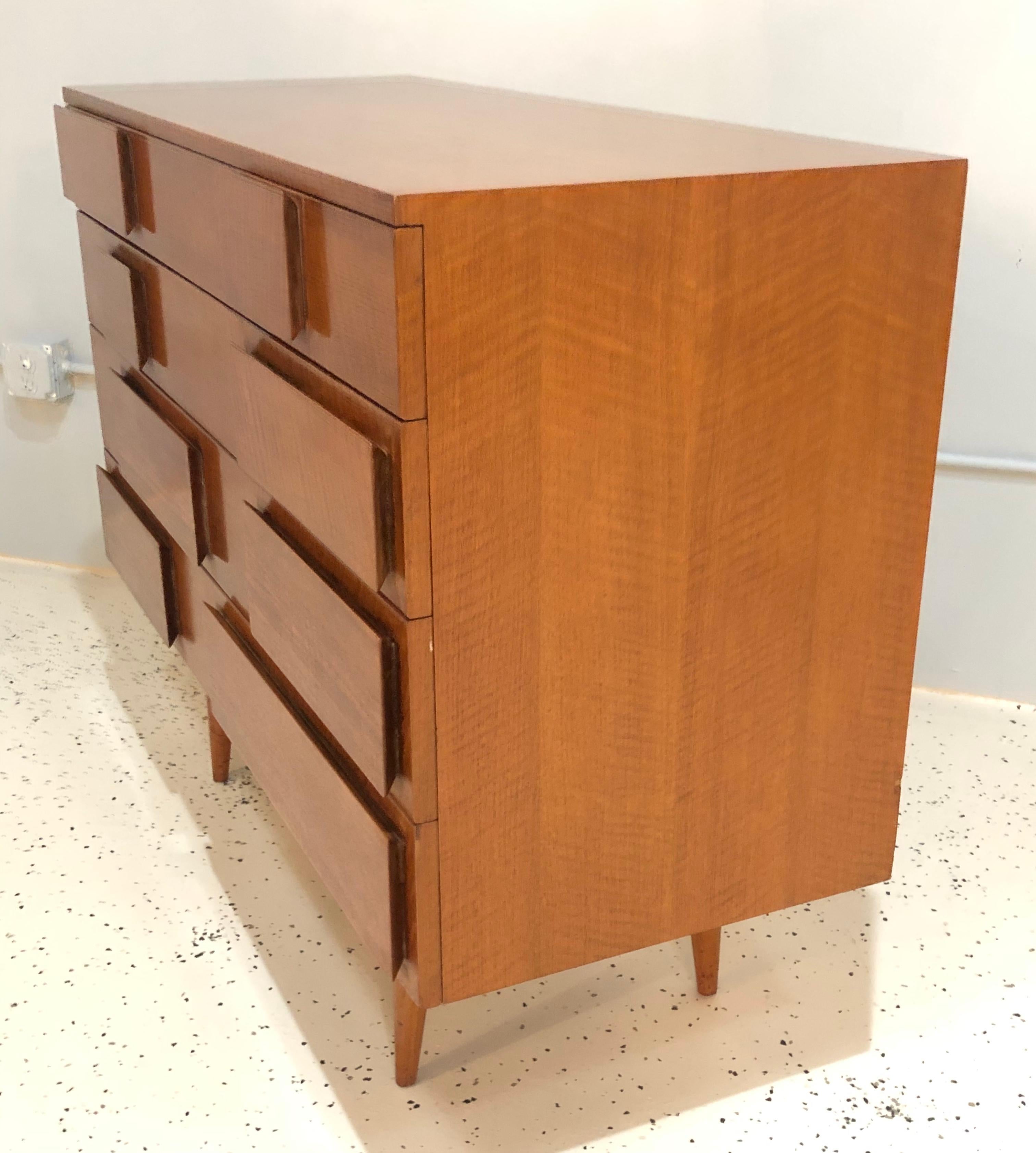 Wood Pair of Gio Ponti Chests for Singer & Sons, Model 2129, circa 1955