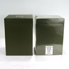 Paar Gio Ponti Christofle Deco 2-Licht versilberte Kandelaber/Leuchter