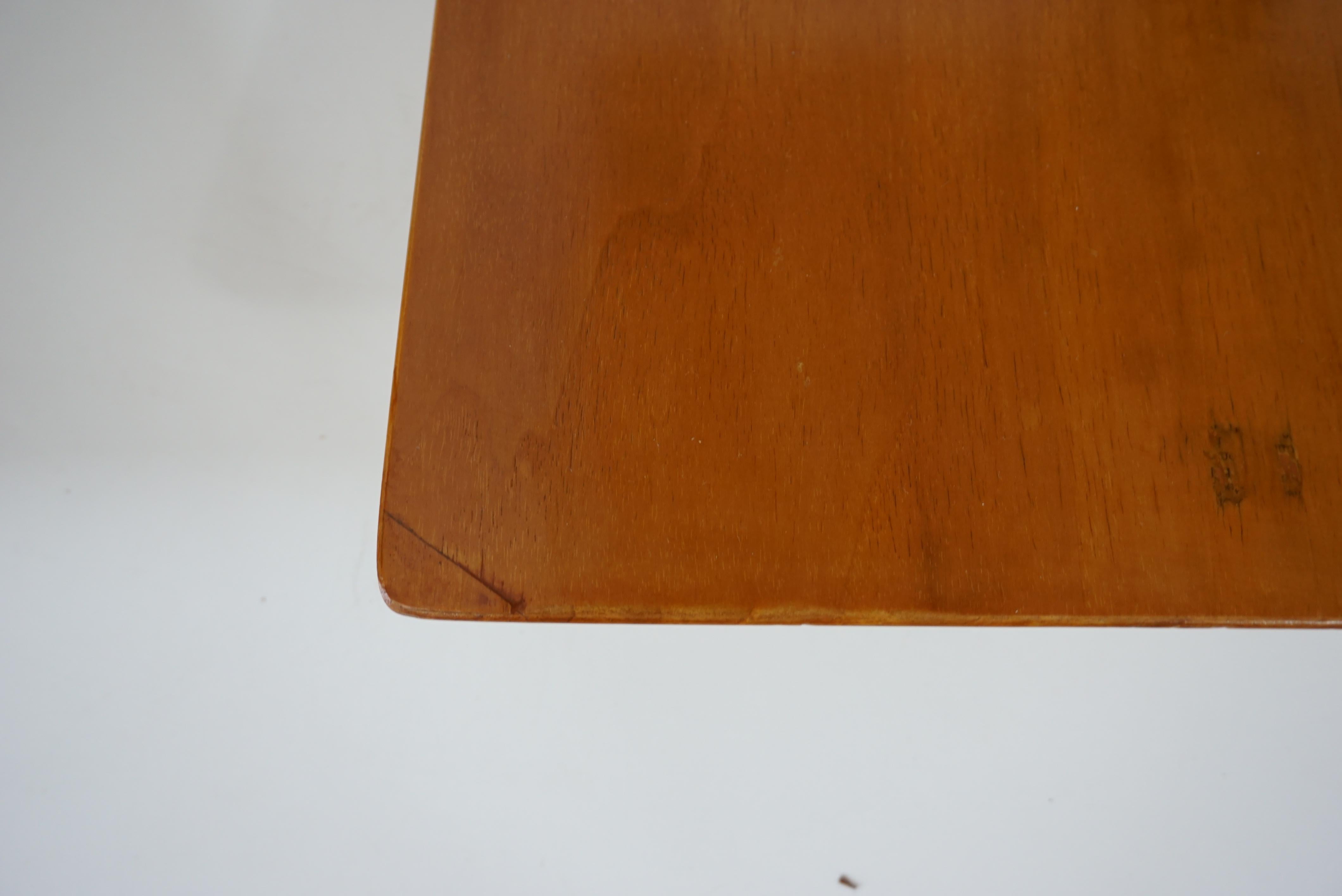 pair of GIO PONTI elm hanging nightstand tables, side tables Hotel Royal, 1955 5