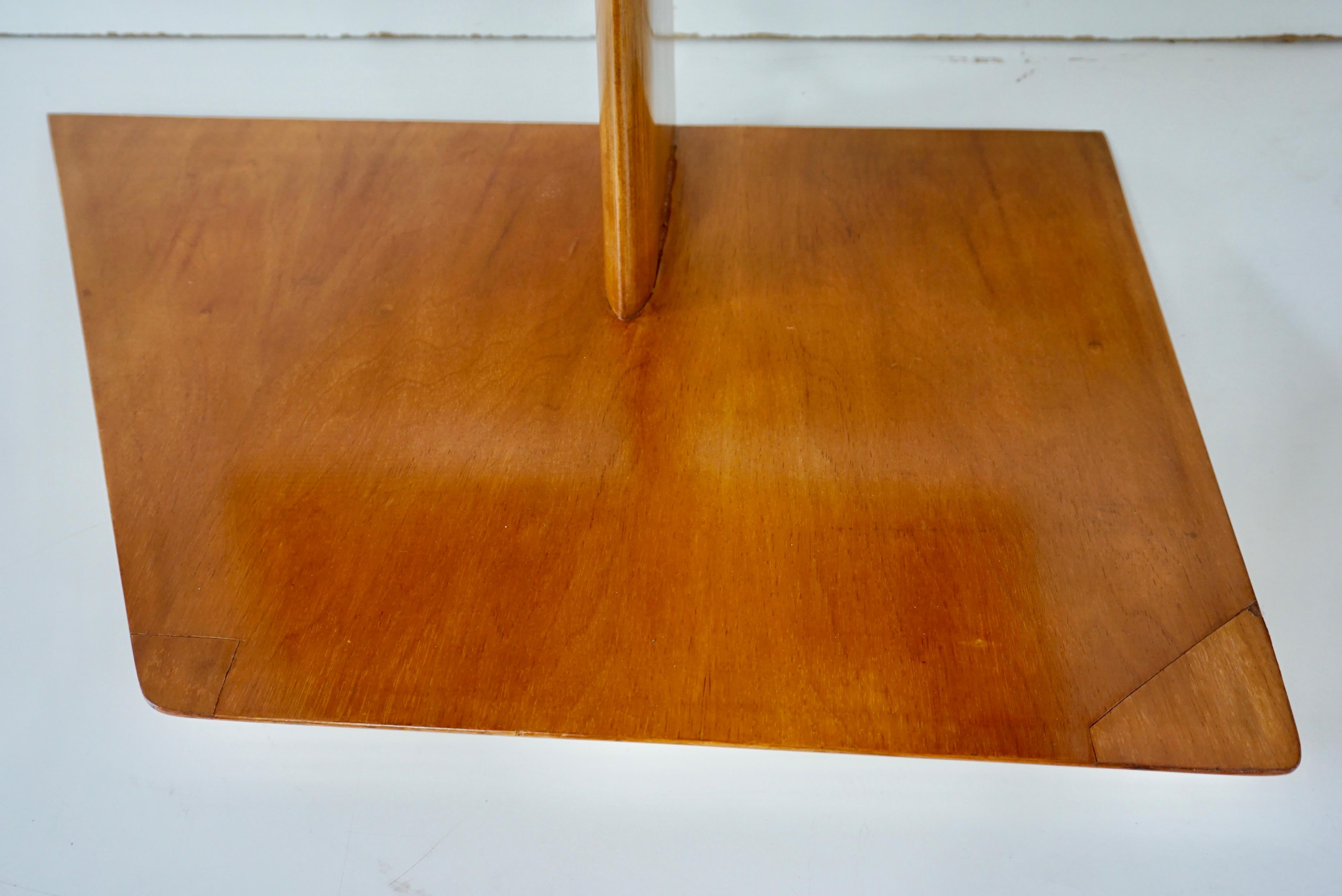 pair of GIO PONTI elm hanging nightstand tables, side tables Hotel Royal, 1955 7