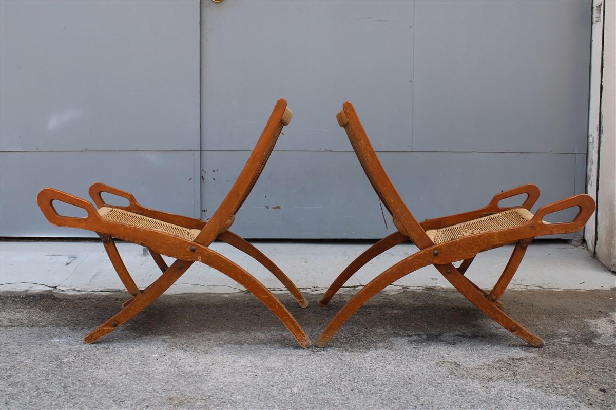 A must for Italian design in the world is a beautiful pair of folding chairs made by the Reguitti brothers based on a design by Gio Ponti.