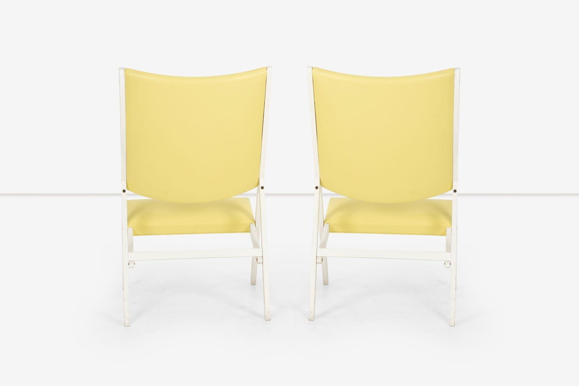 Leather Pair of Gio Ponti Gabriela Lounge Chairs, Italy 1970 For Sale