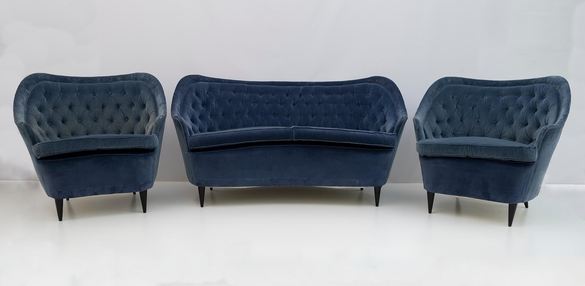 Pair of Gio Ponti Italian Armchairs for Casa E Giardino, 1930s 10