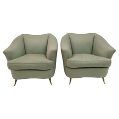 Pair of Gio Ponti Italian Armchairs for Casa E Giardino, 1930s