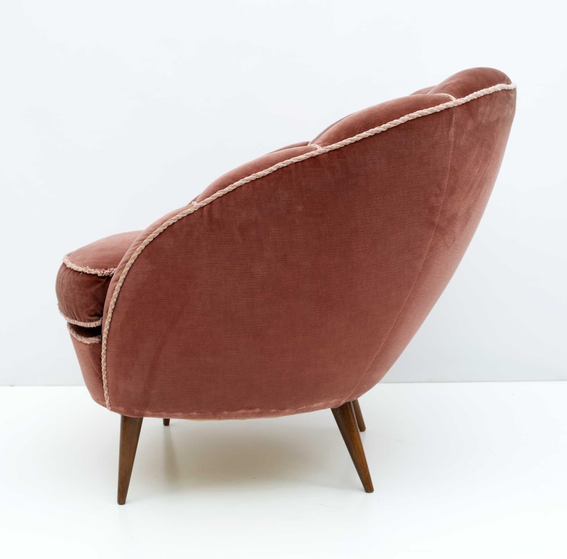 Paire de fauteuils italiens de Gio Ponti de style mi-siècle moderne par ISA Bergamo, années 50 en vente 3