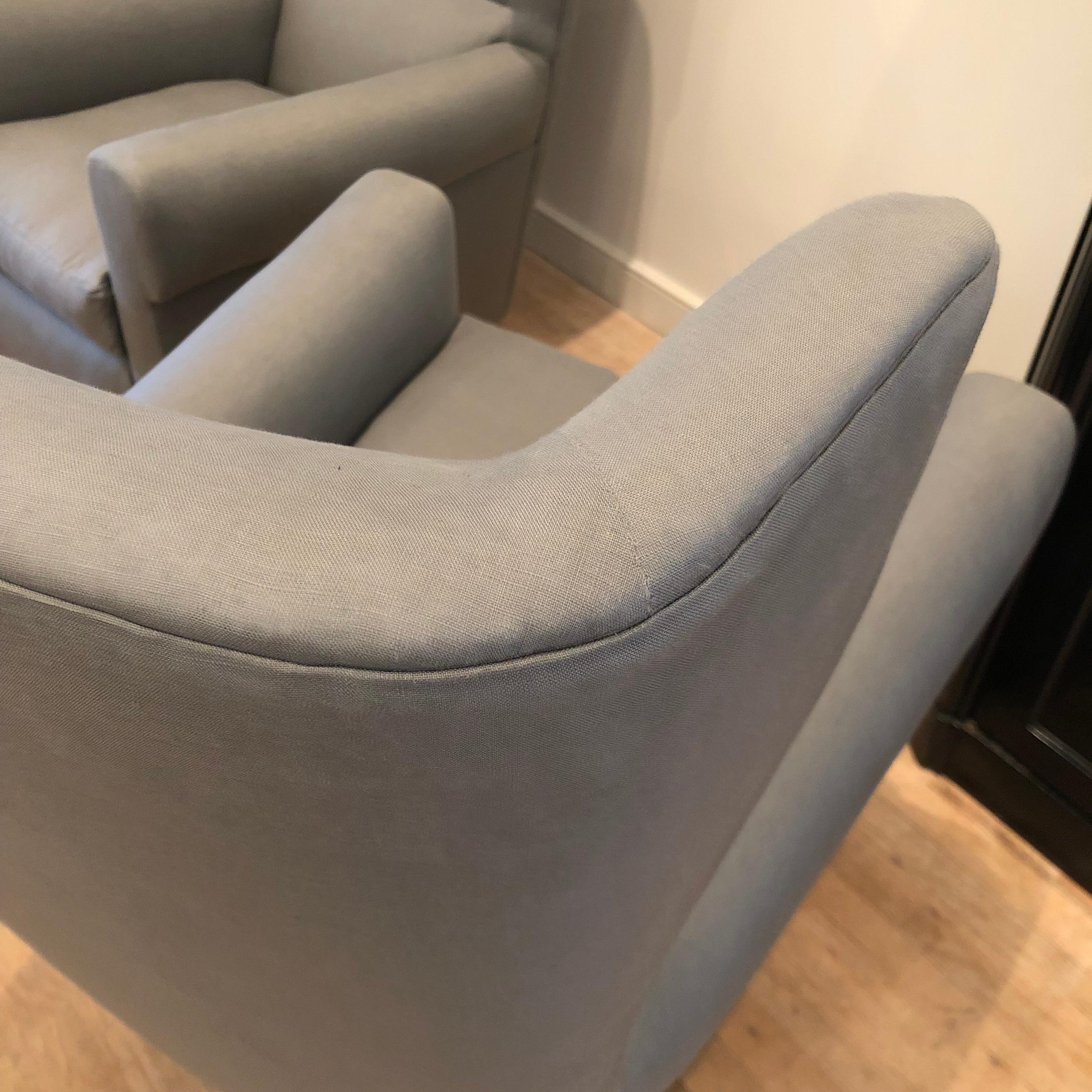Pair of Gio Ponti Style Armchairs For Sale 2
