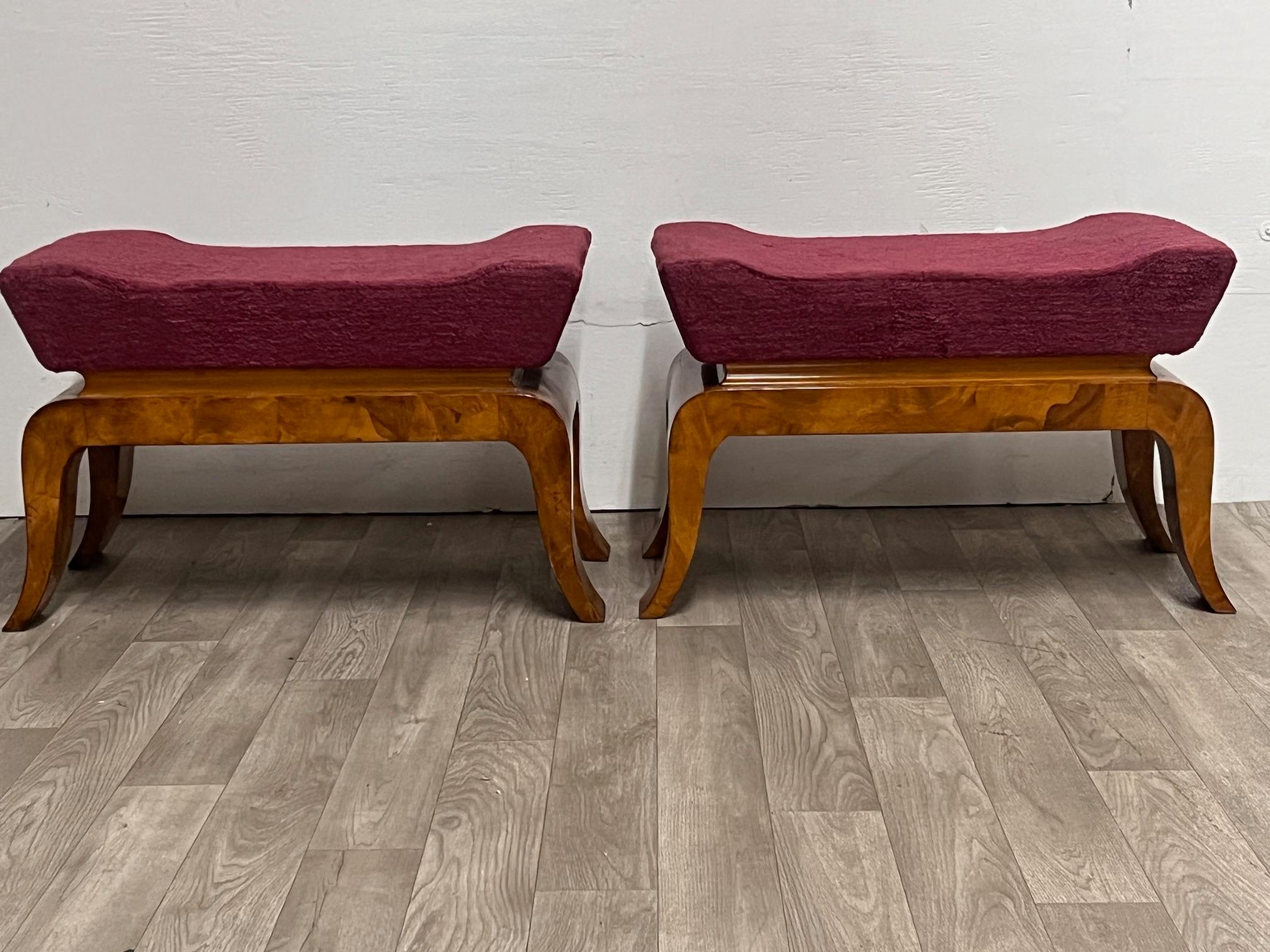 Coppia di panche in stile Gio Ponti In condizioni buone in vendita a Red Lion, PA