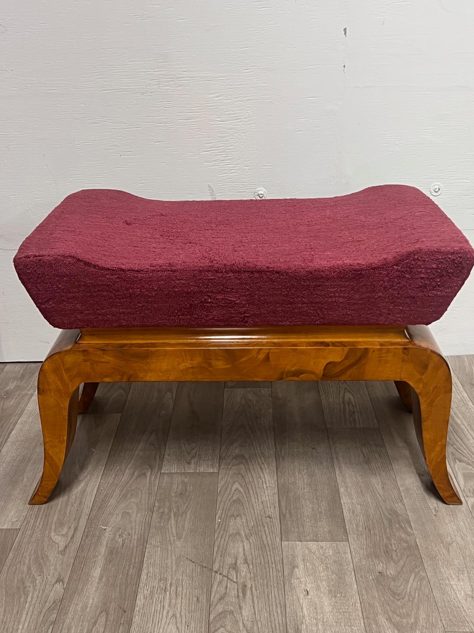 Tessuto Coppia di panche in stile Gio Ponti in vendita