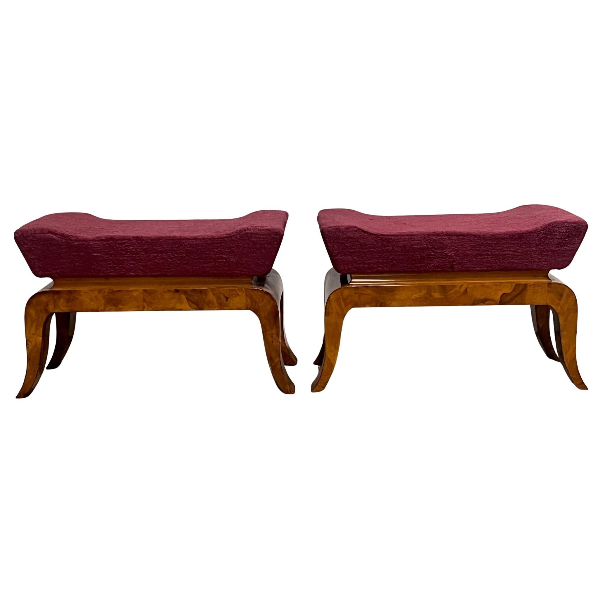 Pair of Gio Ponti Style Benches