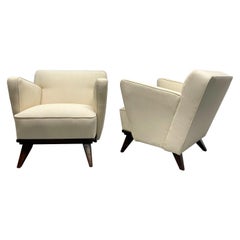 Pair of Gio Ponti Style Lounge Chairs