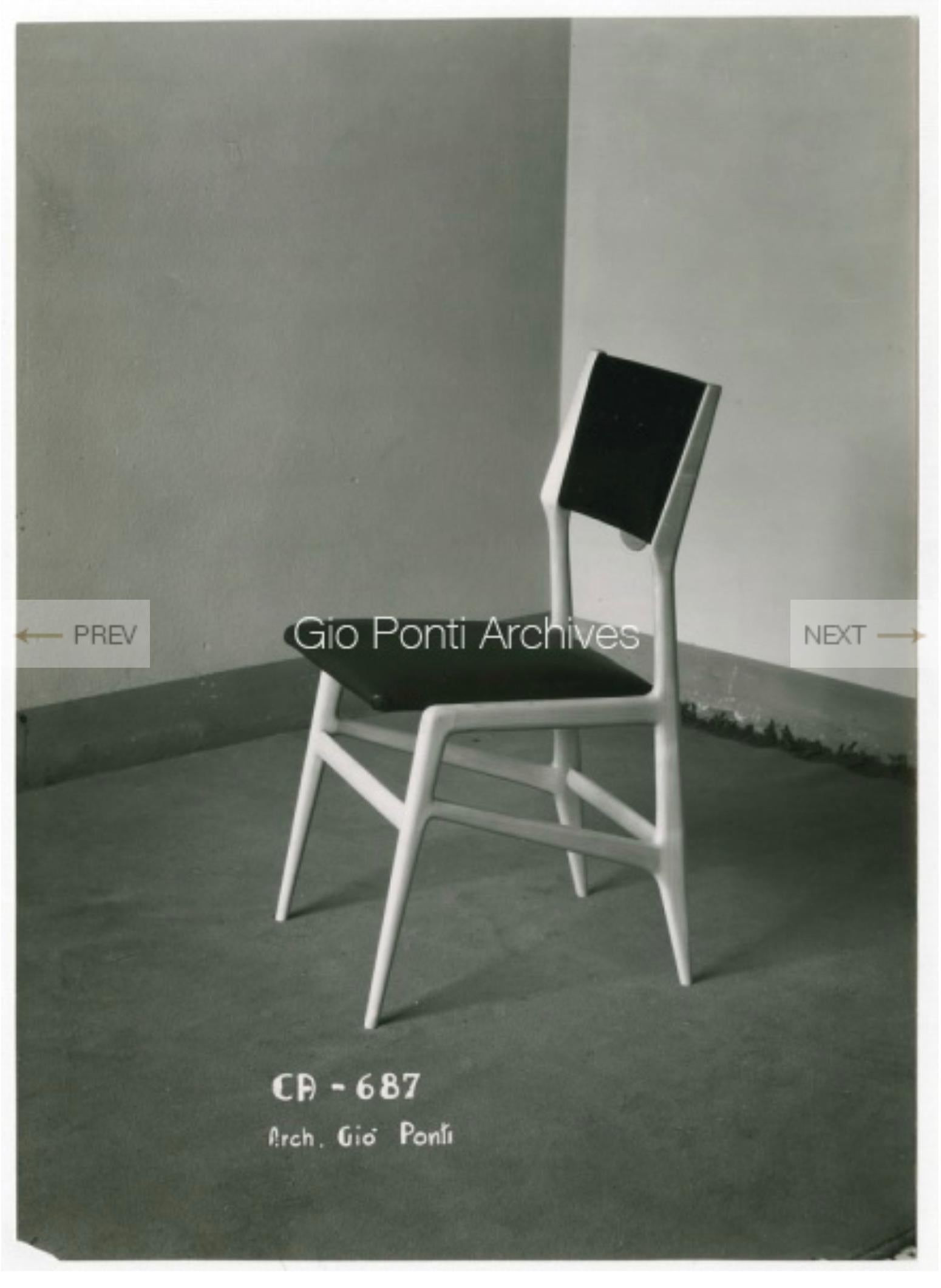 Pair of Gio Ponti Style Stools 11
