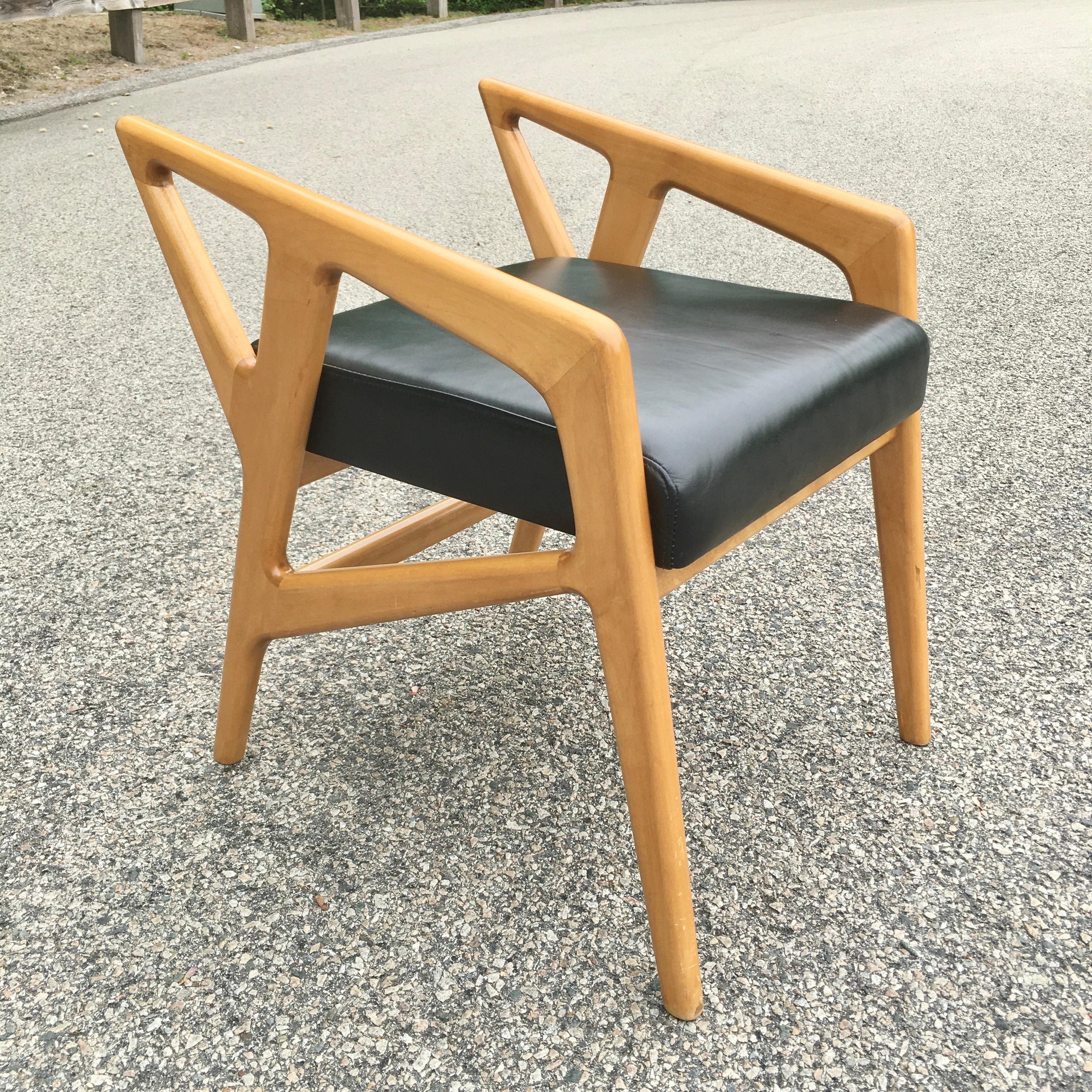 Italian Pair of Gio Ponti Style Stools
