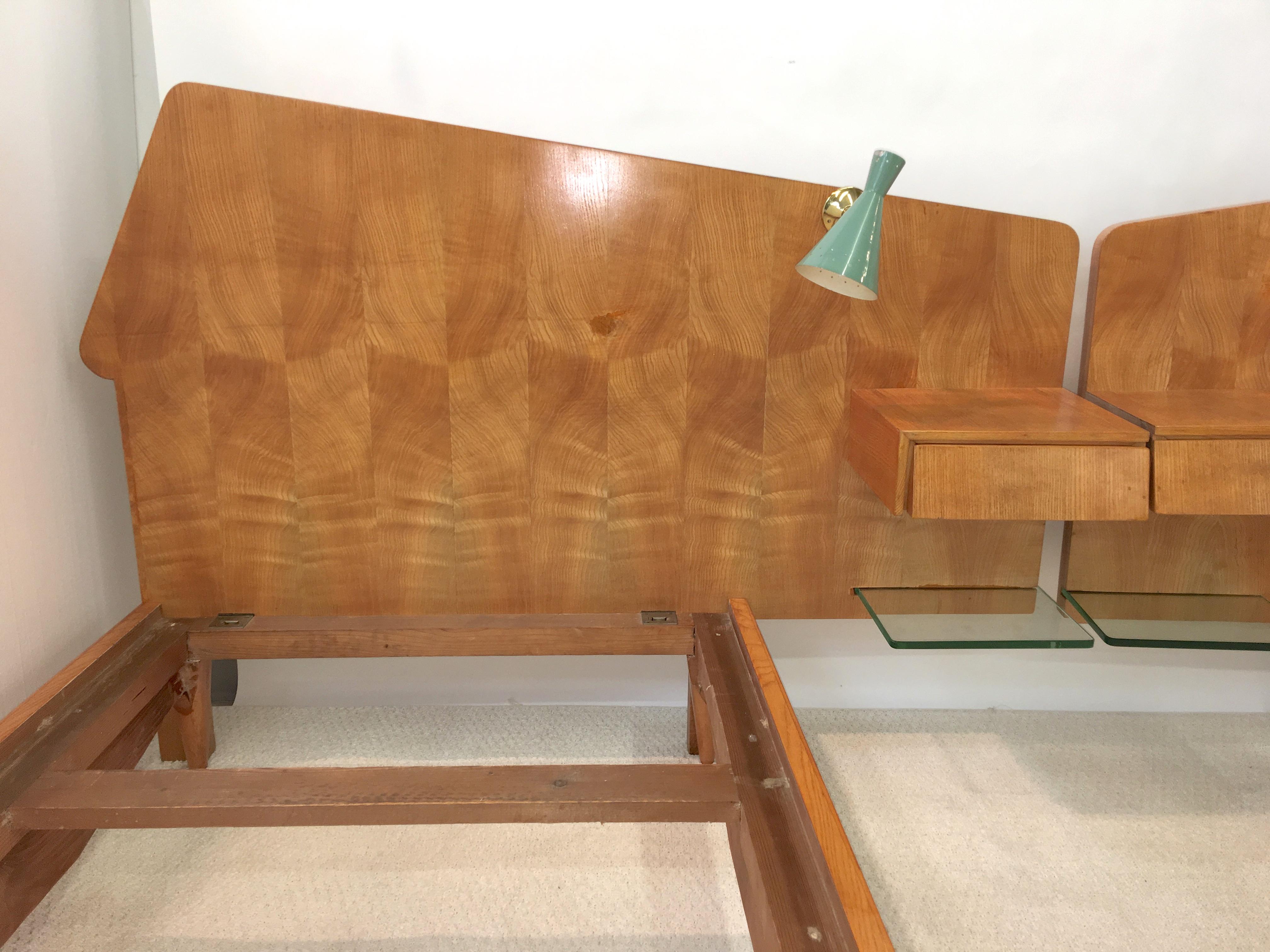 Pair of Gio Ponti Style Twin Beds 7