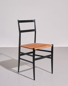 Pair of Gio Ponti 'Superleggera' Dining Chairs Made in Italy c.1950