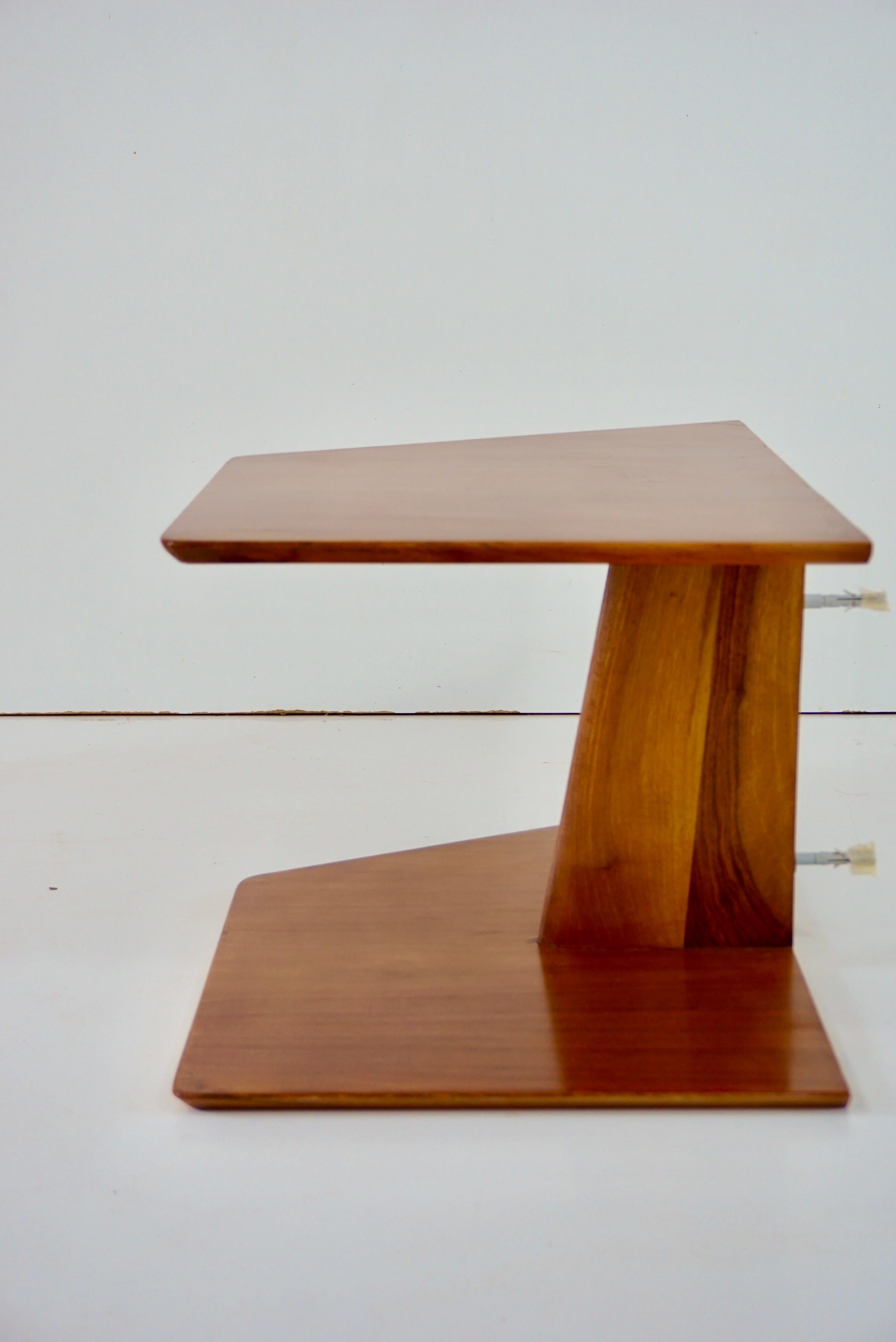 pair of GIO PONTI wood hanging nightstand tables, side tables Hotel Royal, 1955 11